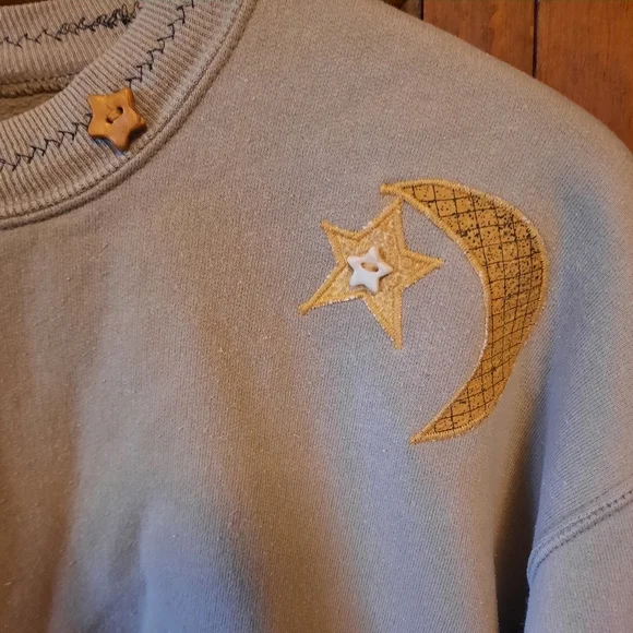 DIY Homemade Fall Themed Jerzees Tan Cropped Crewneck Sweatshirt Size Medium - Picture 6 of 14